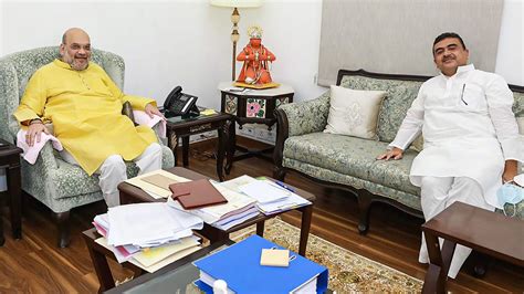 amit shah meets home ministry officials